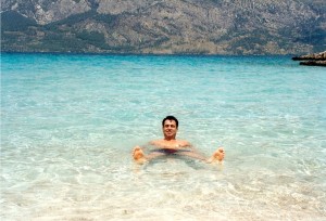 Beautiful blue seas of Cleopatra Island in Turkey featuring Omnimundi