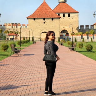 A woman perfile in a Castle in Transnistria, by Omnimundi
