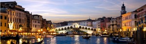 A famous bridge in Venice, Italy